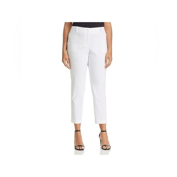New with tags Michael Michael Kors Womens Plus Slim Fit Solid Straight Leg Pants - Picture 1 of 13